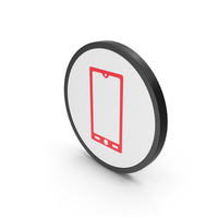 Icon Smart Phone Red PNG & PSD Images