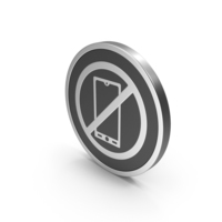 Silver Icon No Mobile PNG & PSD Images