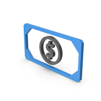 Symbol Banknote Blue PNG & PSD Images