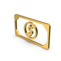 Symbol Banknote Gold PNG & PSD Images