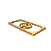 Gold Symbol Banknote PNG & PSD Images