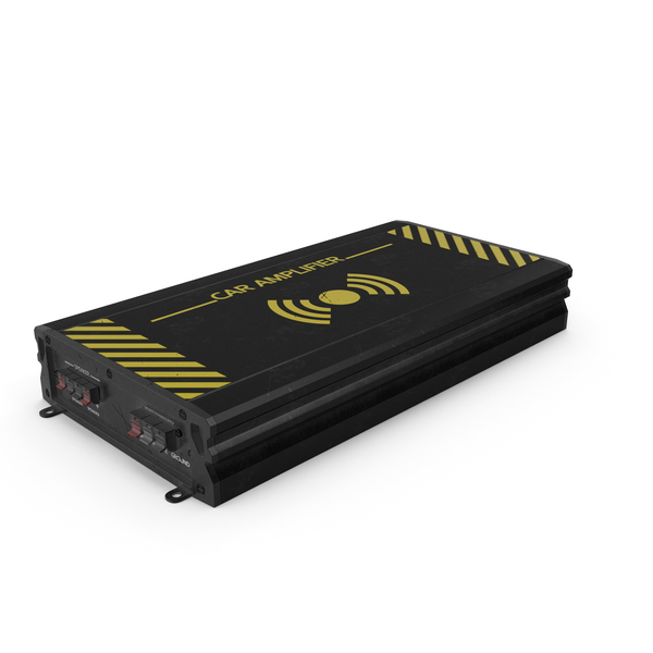 Car Amplifier Black Used PNG & PSD Images