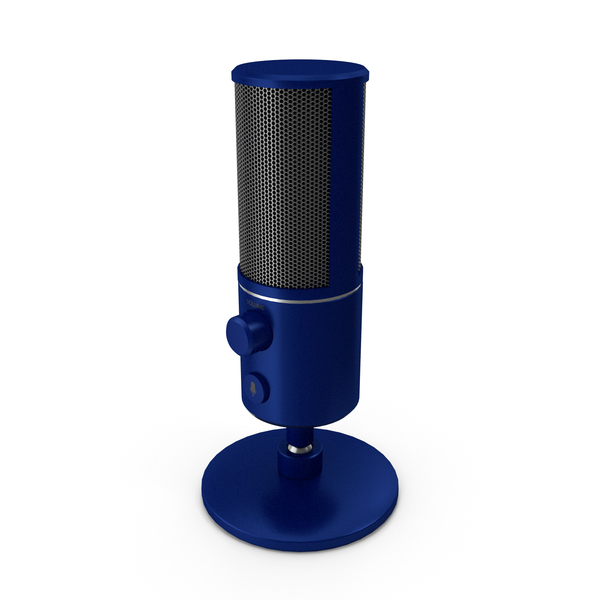 Streaming Microphone Blue PNG & PSD Images