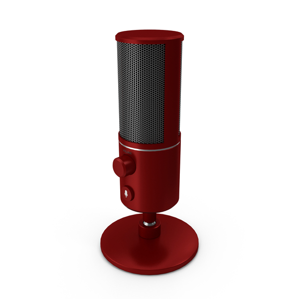 Streaming Microphone Red PNG & PSD Images