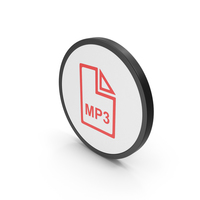 Icon MP3 File Red PNG & PSD Images