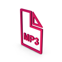 Symbol MP3 File Metallic PNG & PSD Images