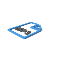 Blue Symbol MP3 File PNG & PSD Images