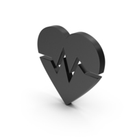 Symbol Heart Medicine Black PNG & PSD Images