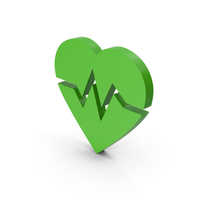 Symbol Heart Medicine Green PNG & PSD Images