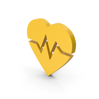 Symbol Heart Medicine Yellow PNG & PSD Images