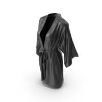 Women's Bathrobe Black PNG & PSD Images