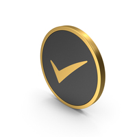 Gold Icon Checkmark PNG & PSD Images