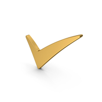 Symbol Checkmark Gold PNG & PSD Images