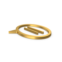 Gold Symbol Mind PNG & PSD Images