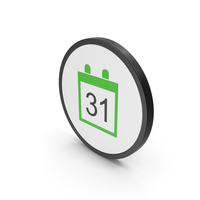 Icon Calendar Green PNG & PSD Images