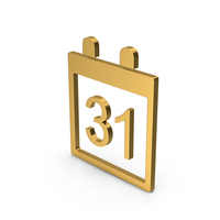 Symbol Calendar Gold PNG & PSD Images