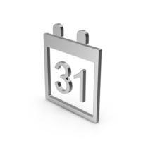 Symbol Calendar Silver PNG & PSD Images