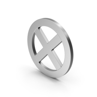 Symbol X Mark Silver PNG & PSD Images