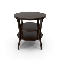 Round Tiered End Table PNG & PSD Images
