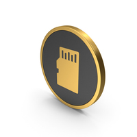 Gold Icon SD Card PNG & PSD Images