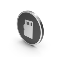 Silver Icon SD Card PNG & PSD Images