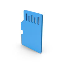 Symbol SD Card Blue PNG & PSD Images