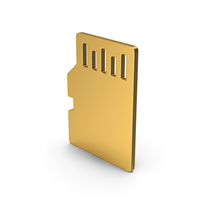 Symbol SD Card Gold PNG & PSD Images