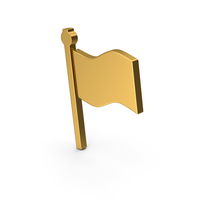 Symbol Flag Gold PNG & PSD Images