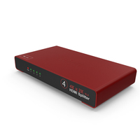 HDMI Splitter Red PNG & PSD Images
