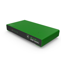 HDMI Splitter Green Used PNG & PSD Images