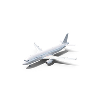 3D Airbus A320 Generic White PNG & PSD Images