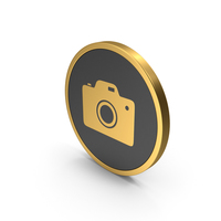 Gold Icon Photo Camera PNG & PSD Images