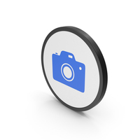 Icon Photo Camera Blue PNG & PSD Images