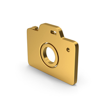 Symbol Photo Camera Gold PNG & PSD Images