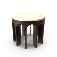Arcade Center Table With Stone Top PNG & PSD Images
