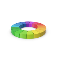 Rainbow Pie Chart PNG & PSD Images