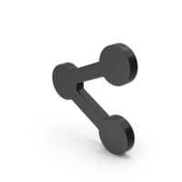 Symbol Share Button Black PNG & PSD Images