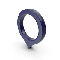 Location Sign Dark Blue PNG & PSD Images