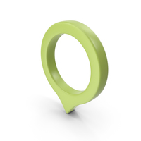 Location Sign Light Green PNG & PSD Images