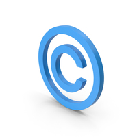 Symbol Copyright Blue PNG & PSD Images
