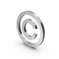 Symbol Copyright Silver PNG & PSD Images