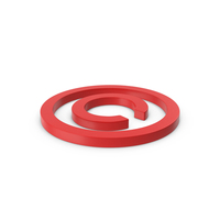 Red Copyright Symbol PNG & PSD Images