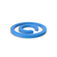 Blue Copyright Symbol PNG & PSD Images
