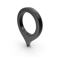 Location Sign Black PNG & PSD Images