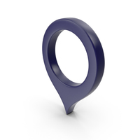 Location Sign Dark Blue PNG & PSD Images