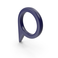 Location Sign Dark Blue PNG & PSD Images
