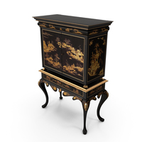 Chinoiserie Cabinet PNG & PSD Images