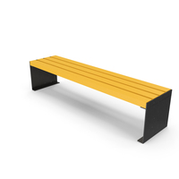 Bench Yellow PNG & PSD Images