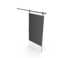 Sliding Door Dark Gray and White PNG & PSD Images