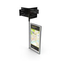 New Castle 4-Way Signpost PNG & PSD Images